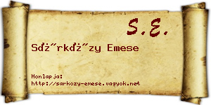 Sárközy Emese névjegykártya